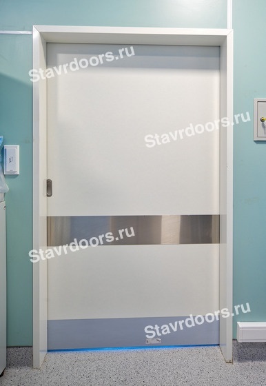 Двери откатные рентгенозащитные