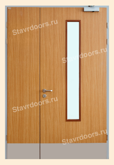 Деревянная интерьерная дверь в металлической  коробке