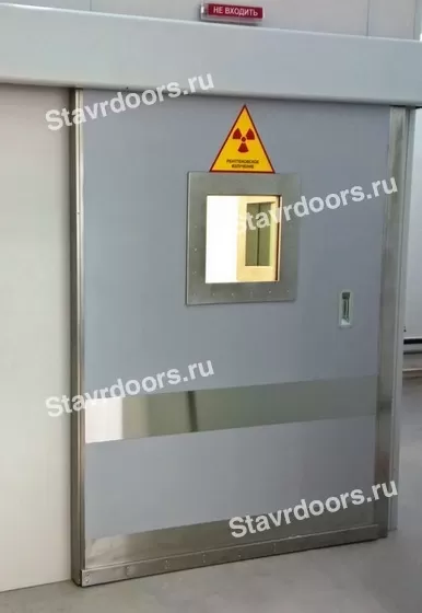 Двери откатные рентгенозащитные